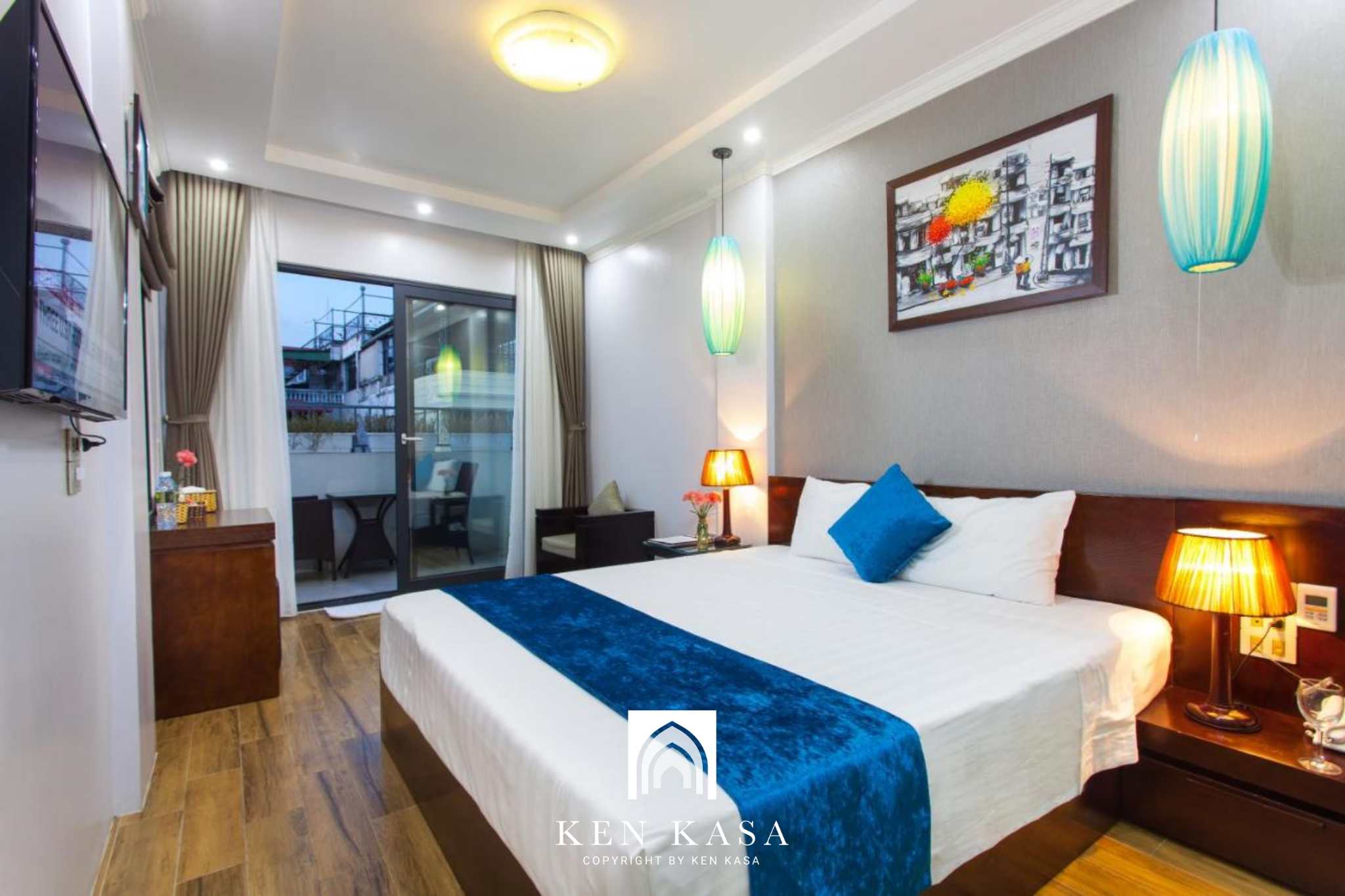 Thiết kế phòng ngủ tại Hanoi Bella Rosa Suite 